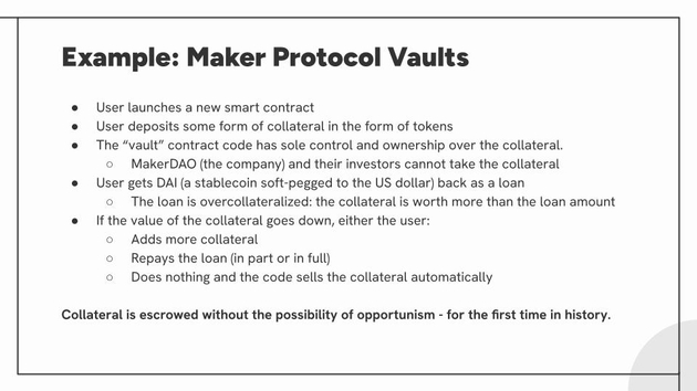 Maker Protocol Vaults