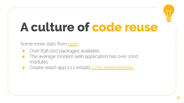 A culture of code reuse