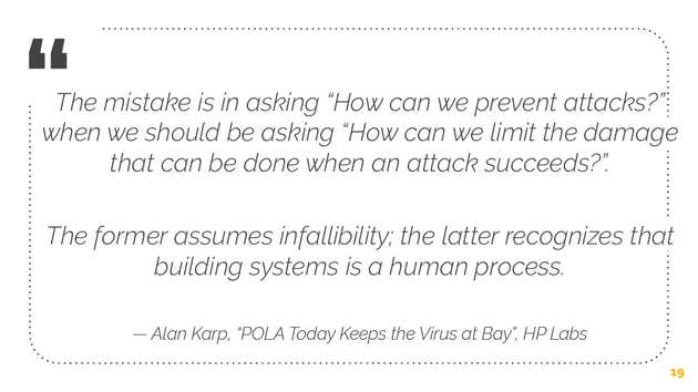 Quote from Alan Karp