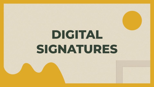 Digital Signatures