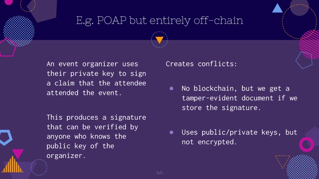 POAP but entirely off-chain