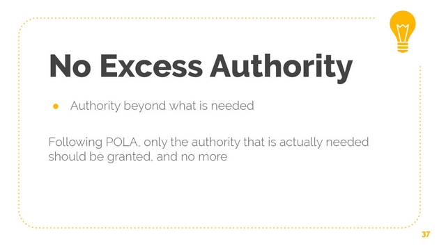 No Excess Authority