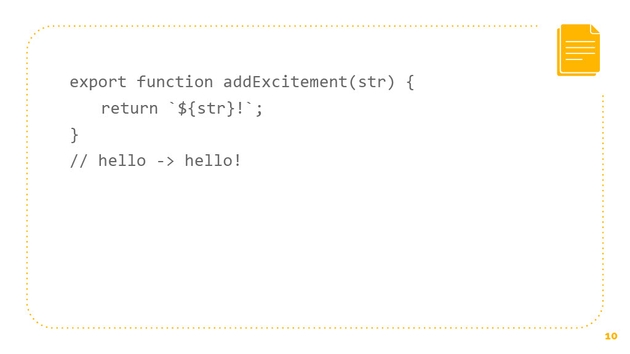 addExcitement function