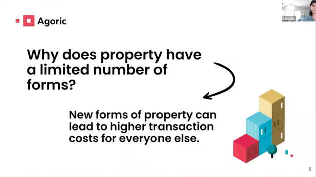 Why does property have a limited number of forms?