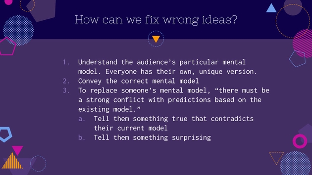 Understand the mental model and replace it