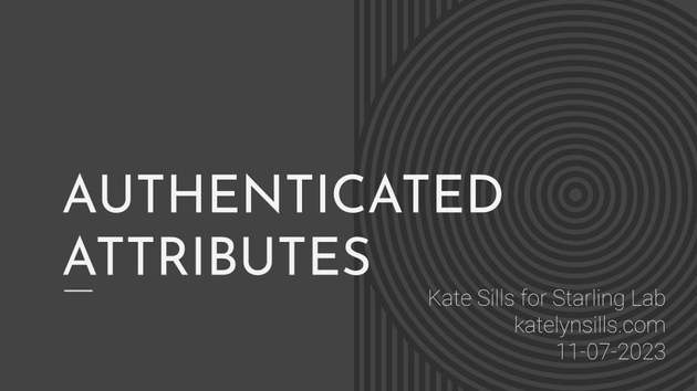 Authenticated Attributes