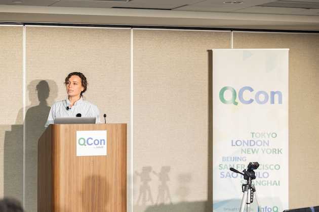 Kate Sills speaking at QCon SF 2023
